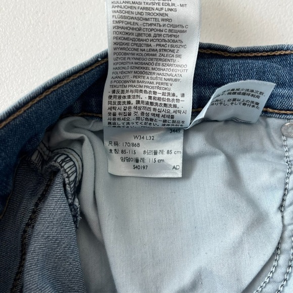 Levi's Jeans Women's 34 Blue Slimming Boot Medium Wash Stretch Cotton - Picture 12 of 12